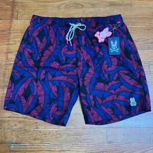NWT PSYCHO BUNNY MENS CARDEN SWIM SHORTS Men's XL ACP Lined